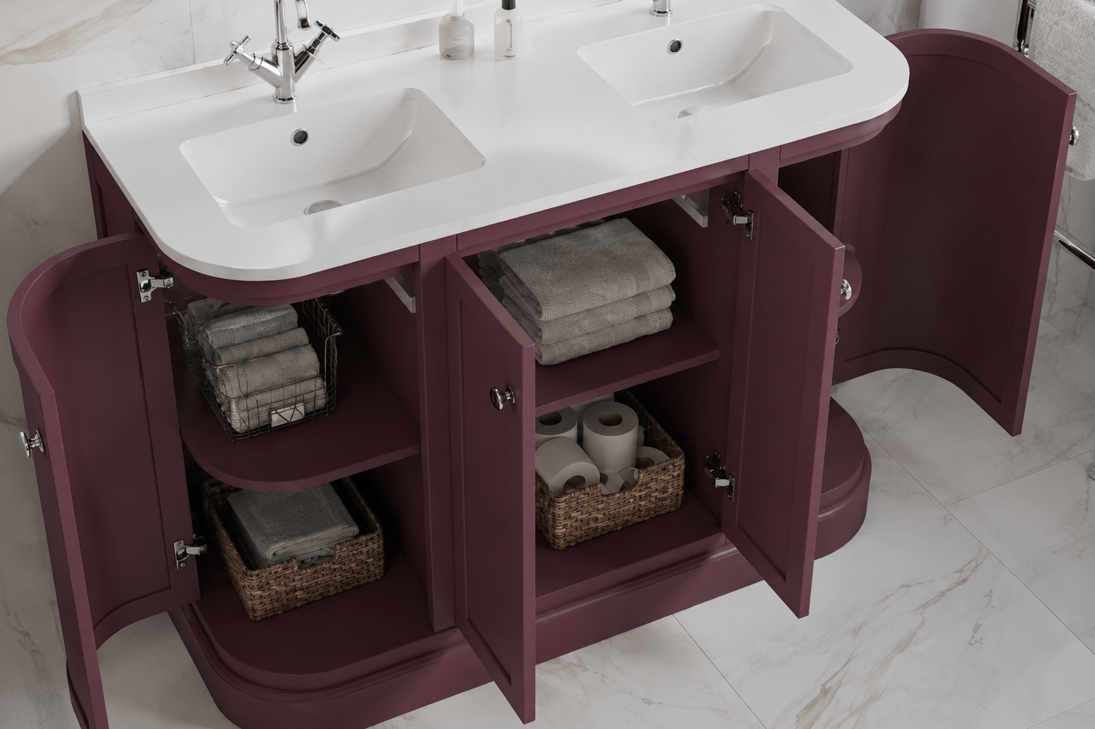 Basin Vanity Unit with Storage Space